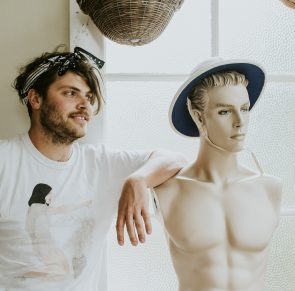 Nick McKinlay with mannequinn
